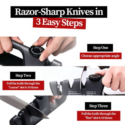 Angle-Adjustable Knife Sharpener